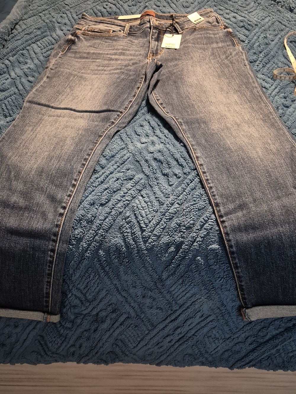 NWT Judy Blue Mid Rise Vintage Wash Non Distressed Boyfriend 11/30